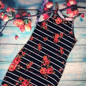 Try ! This Navy Floral Maxi Dress